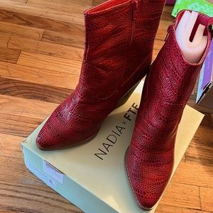NadiaxFTF  collab croc western boots